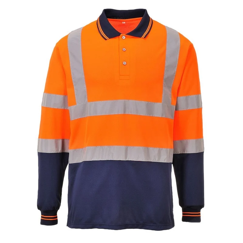 Portwest Bicolor Long Sleeved Polo CL.2 S279