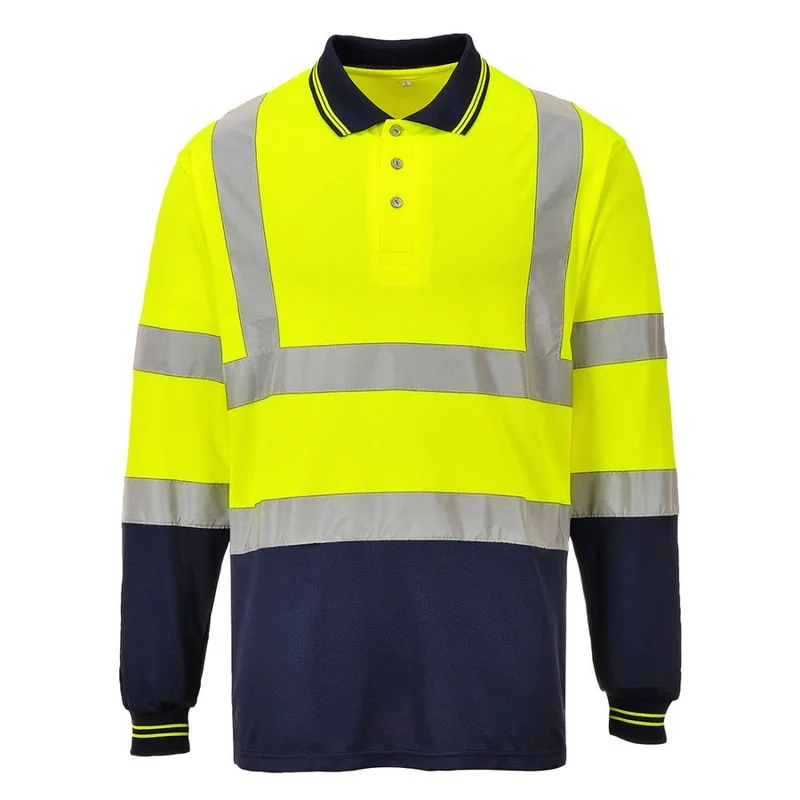 Portwest Bicolor Long Sleeved Polo CL.2 S279