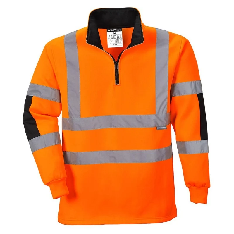 Portwest Xenon Rugby Sweatshirt Half Zip CL.3 B308