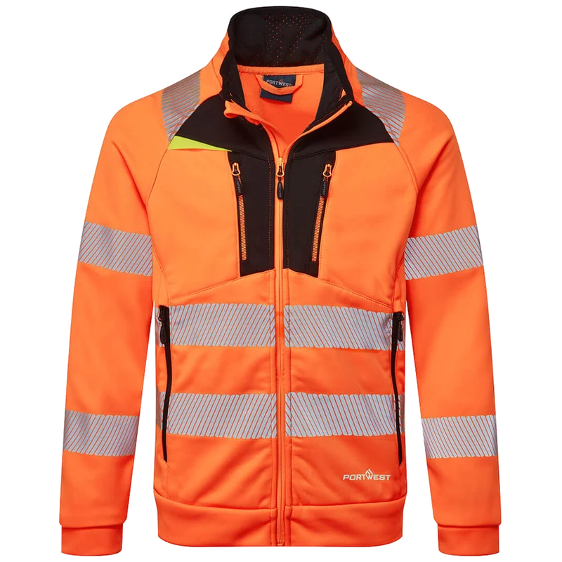 Portwest DX4 Hi-Vis Funnel Neck Sweatshirt DX477