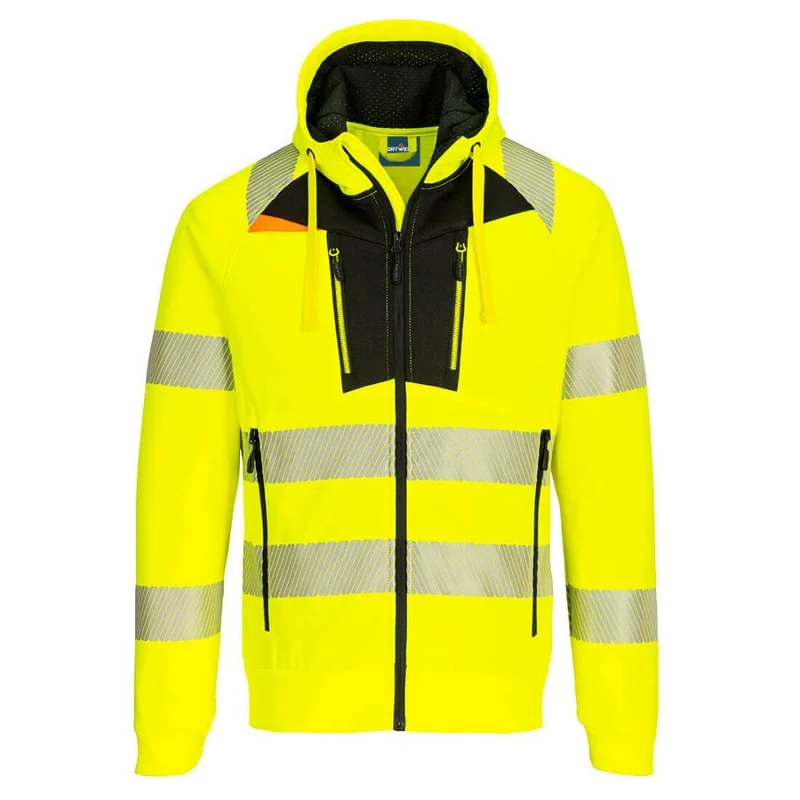 Portwest DX4 Hi-Vis Funnel Neck Sweatshirt DX477