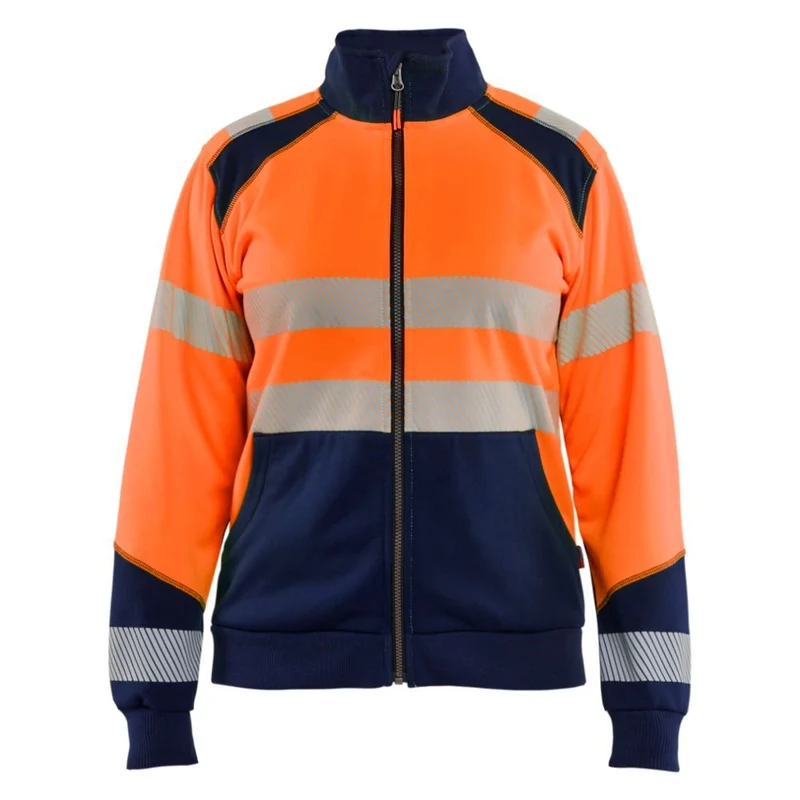 Blaklader Dames sweatshirt met rits High Vis 3508-2528