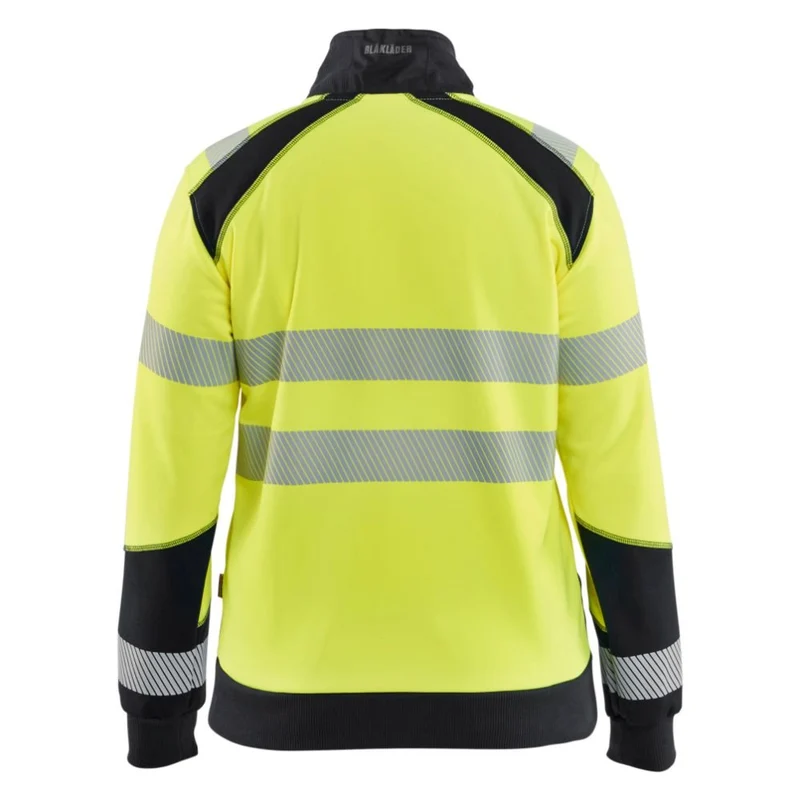 Blaklader Dames sweatshirt met rits High Vis 3508-2528