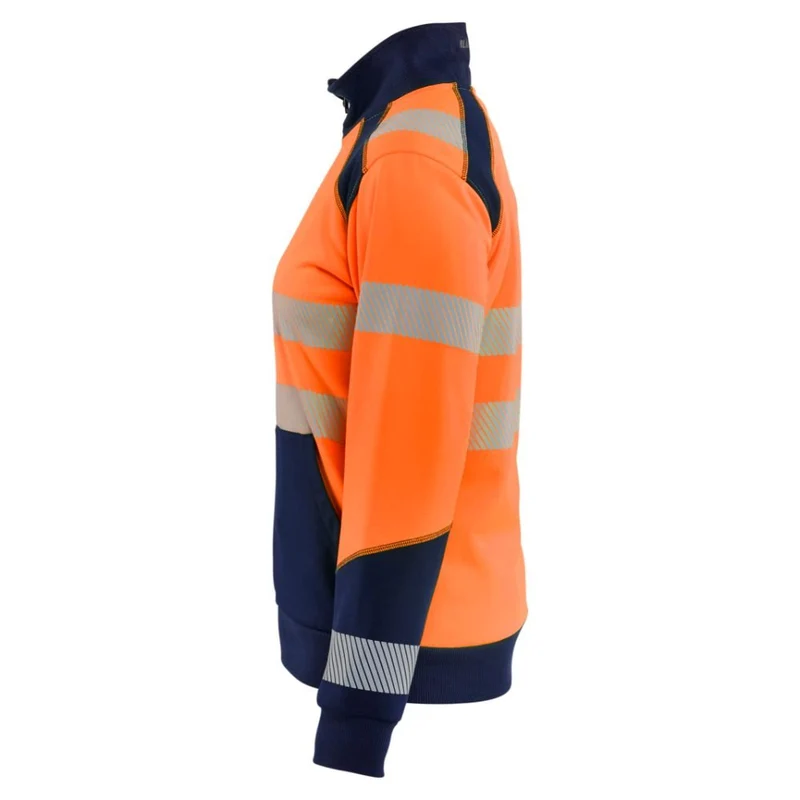 Blaklader Dames sweatshirt met rits High Vis 3508-2528