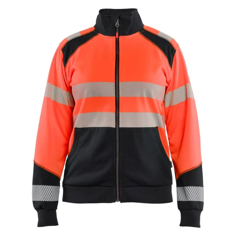 Blaklader Dames sweatshirt met rits High Vis 3508-2528