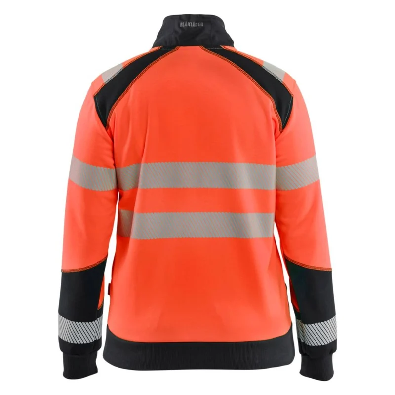 Blaklader Dames sweatshirt met rits High Vis 3508-2528