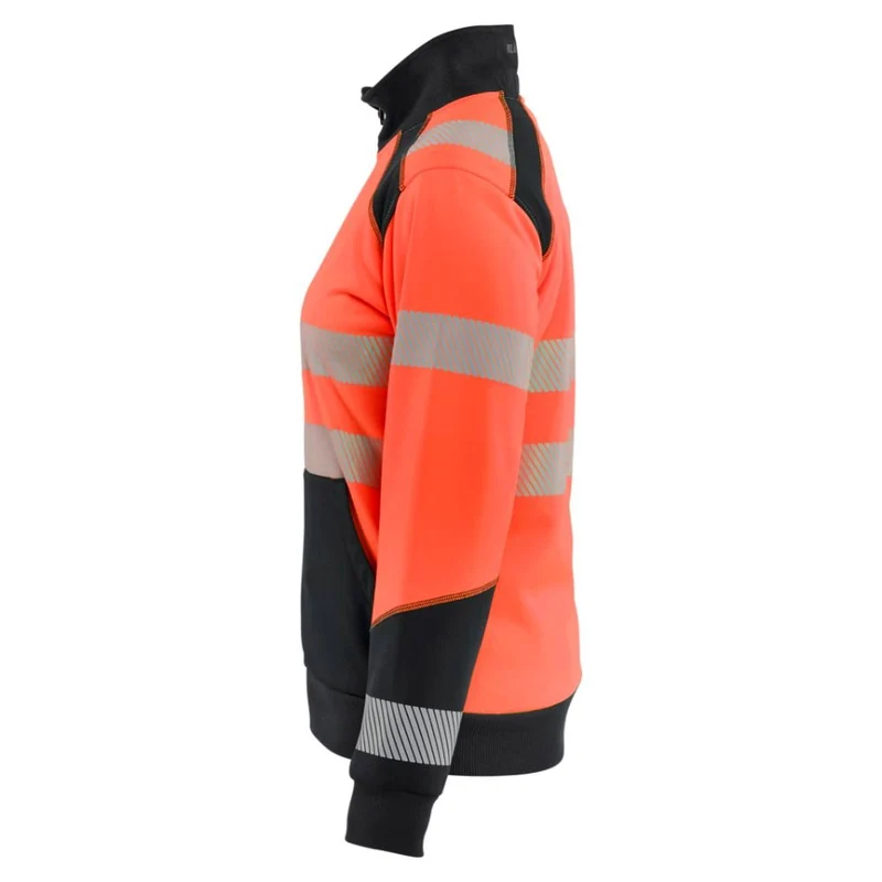 Blaklader Dames sweatshirt met rits High Vis 3508-2528