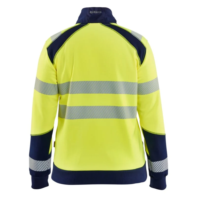 Blaklader Dames sweatshirt met rits High Vis 3508-2528