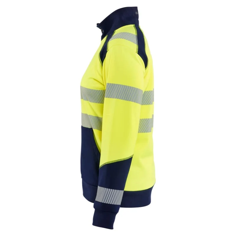 Blaklader Dames sweatshirt met rits High Vis 3508-2528