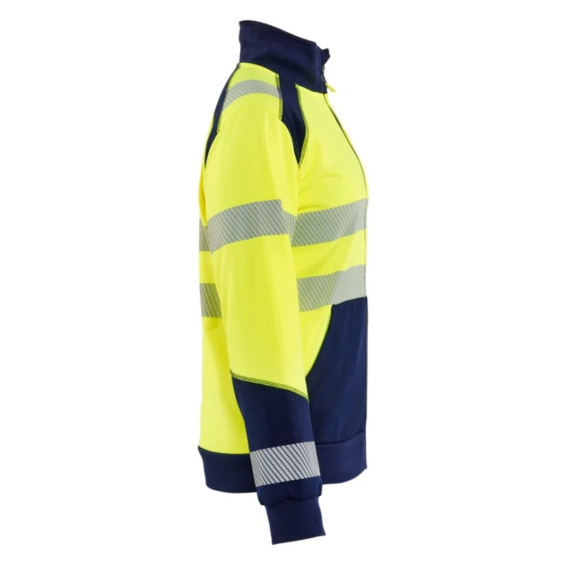 Blaklader Dames sweatshirt met rits High Vis 3508-2528
