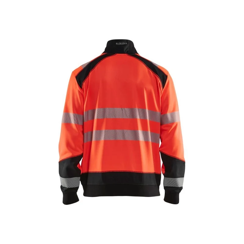 Blaklader Sweatshirt Half Zip High Vis 3556-2528