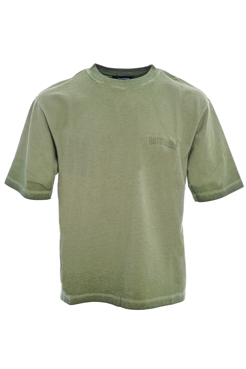 T-Shirt aus schwerer Baumwolle Grün