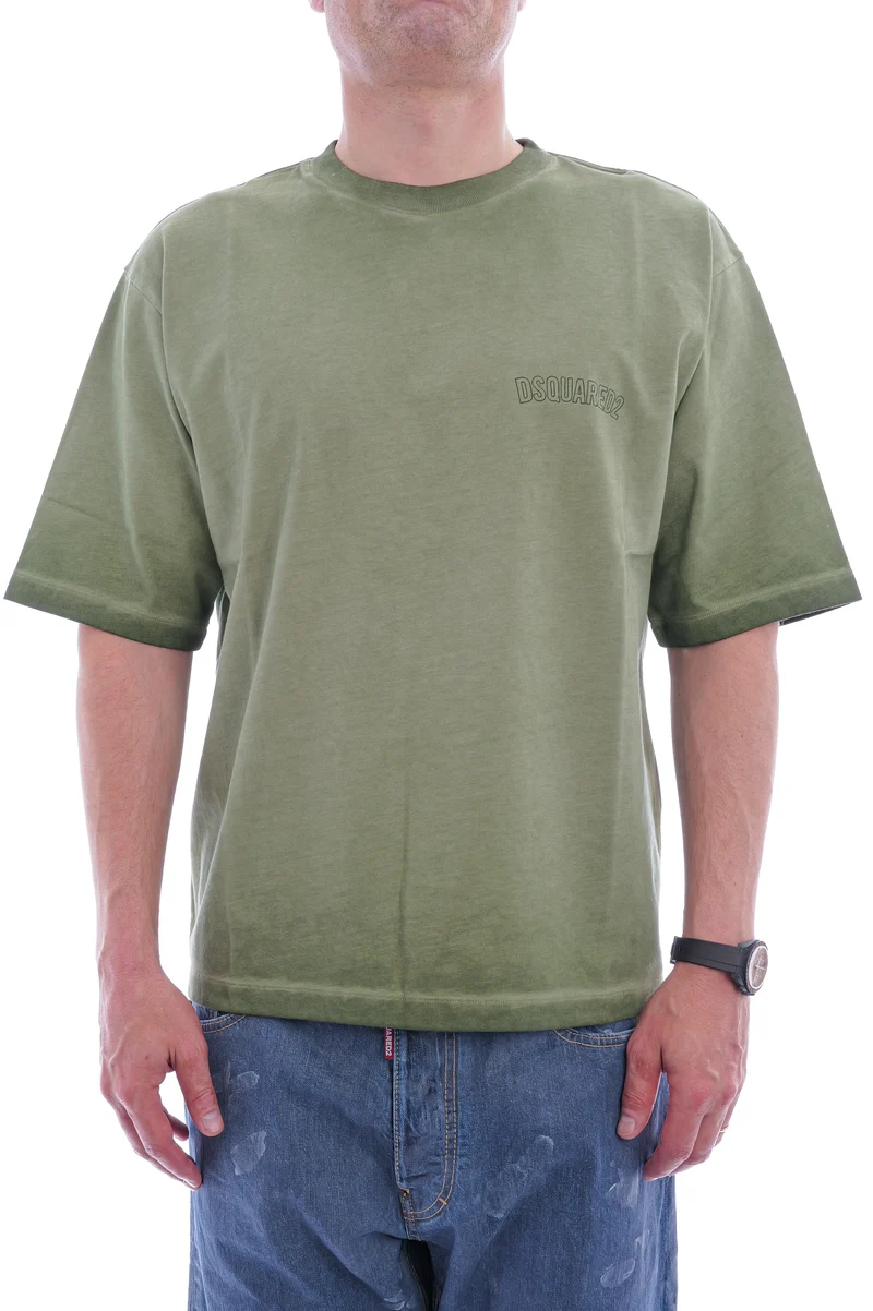 T-Shirt aus schwerer Baumwolle Grün