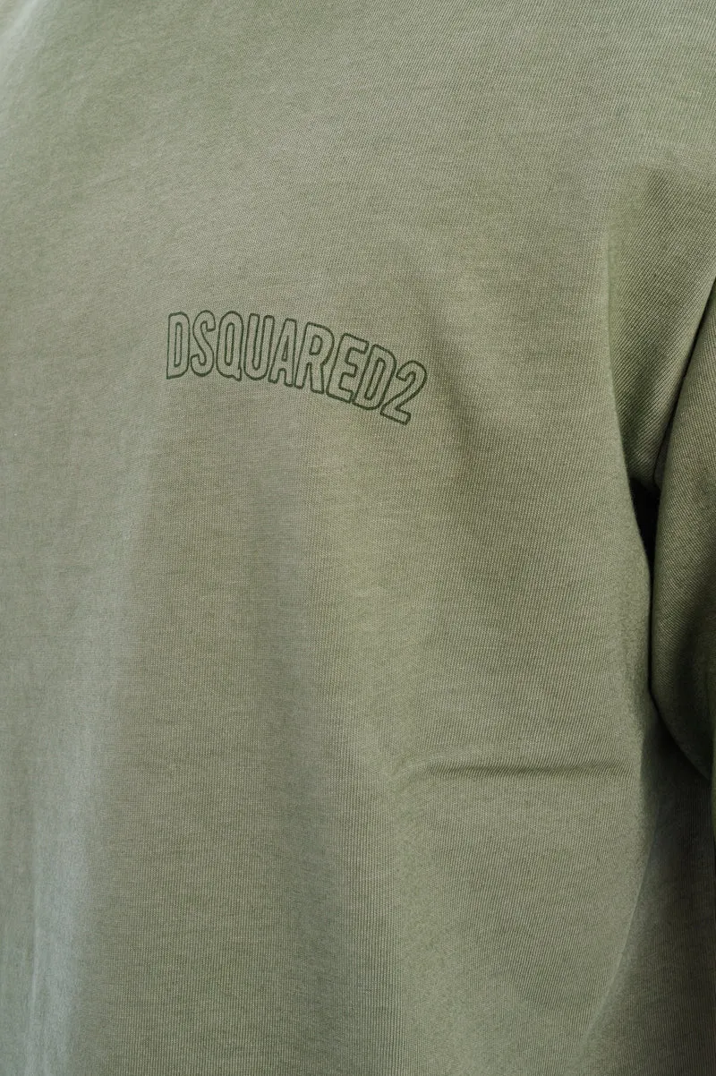 T-Shirt aus schwerer Baumwolle Grün