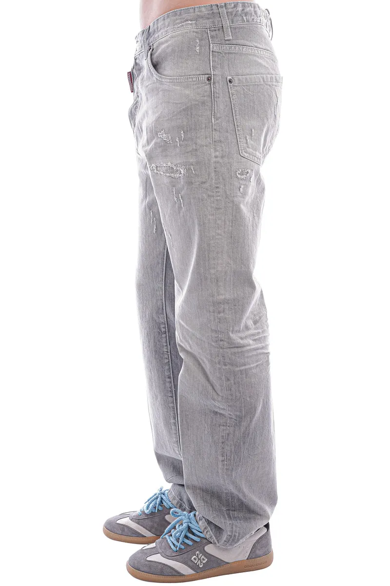 Straight Jeans '642' Grau