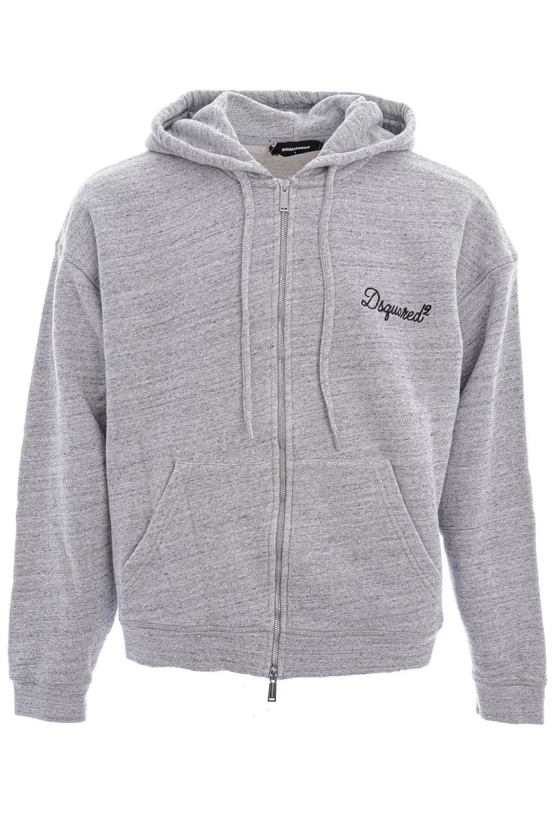 Sweatjacke mit Logo Grau