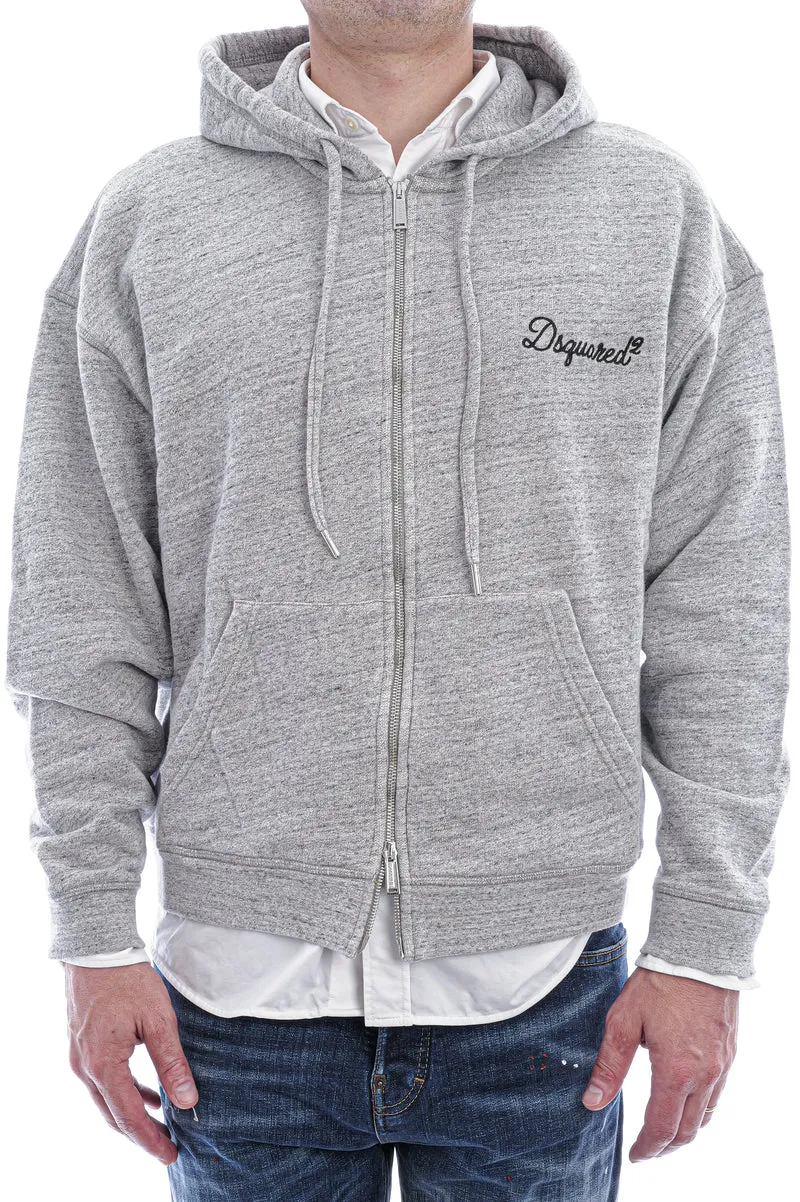 Sweatjacke mit Logo Grau