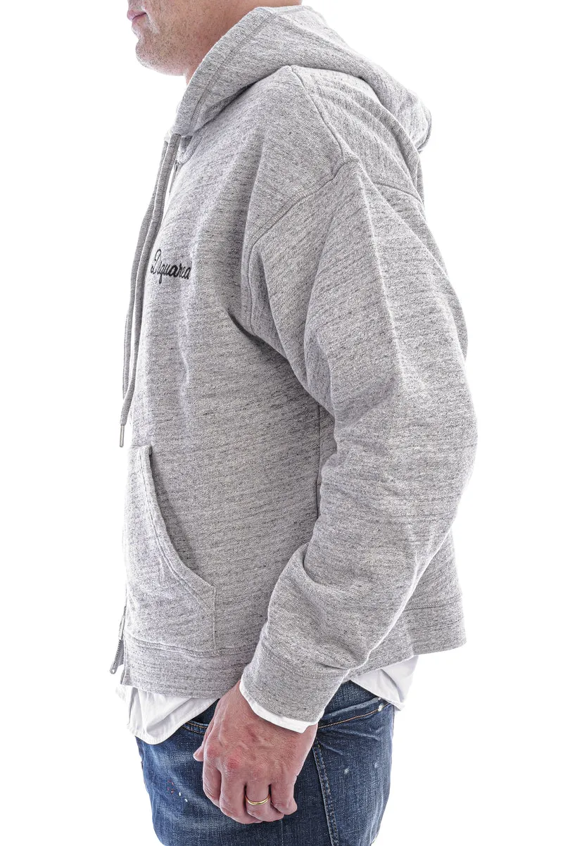 Sweatjacke mit Logo Grau
