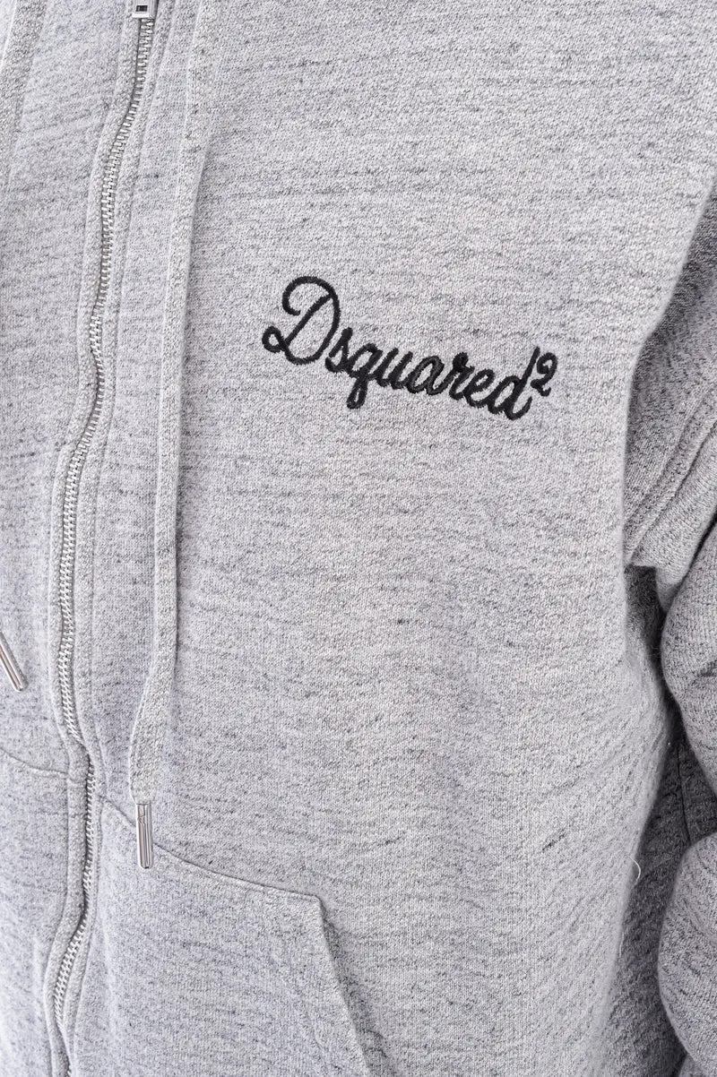 Sweatjacke mit Logo Grau