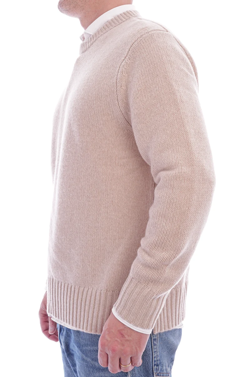 Kaschmirpullover Meliert Rehbraun