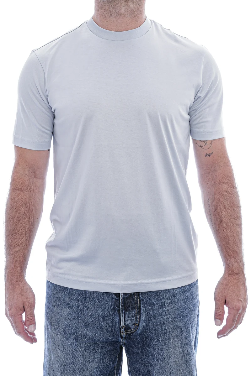 T-Shirt 'Eli Super 60' Hellblau