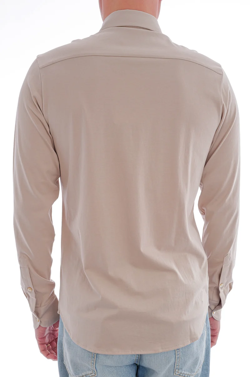 Baumwollhemd 'Otis La 30' Steinbeige
