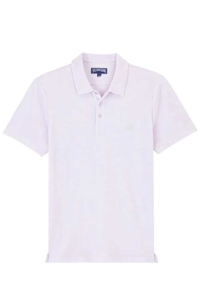 Frottee-Poloshirt 'Phoenix' Weiß