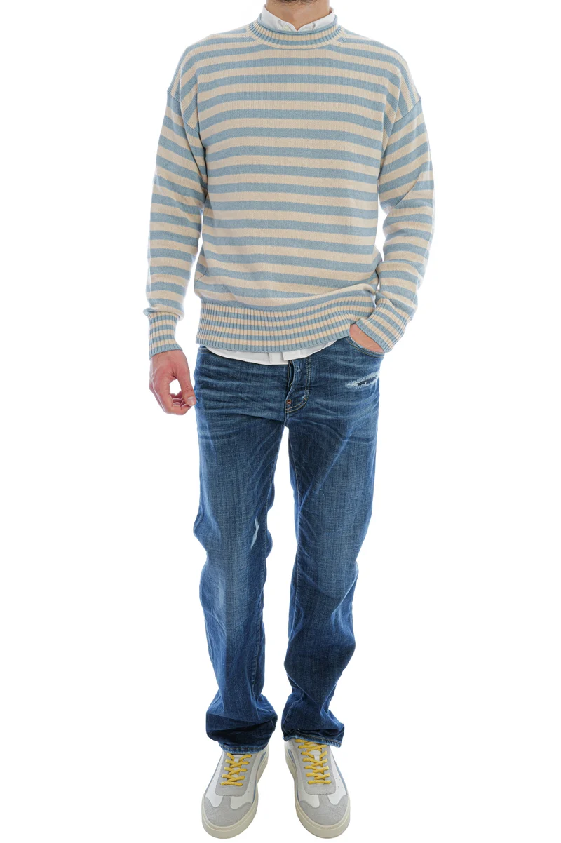 Pullover Glattstrick Gestreift