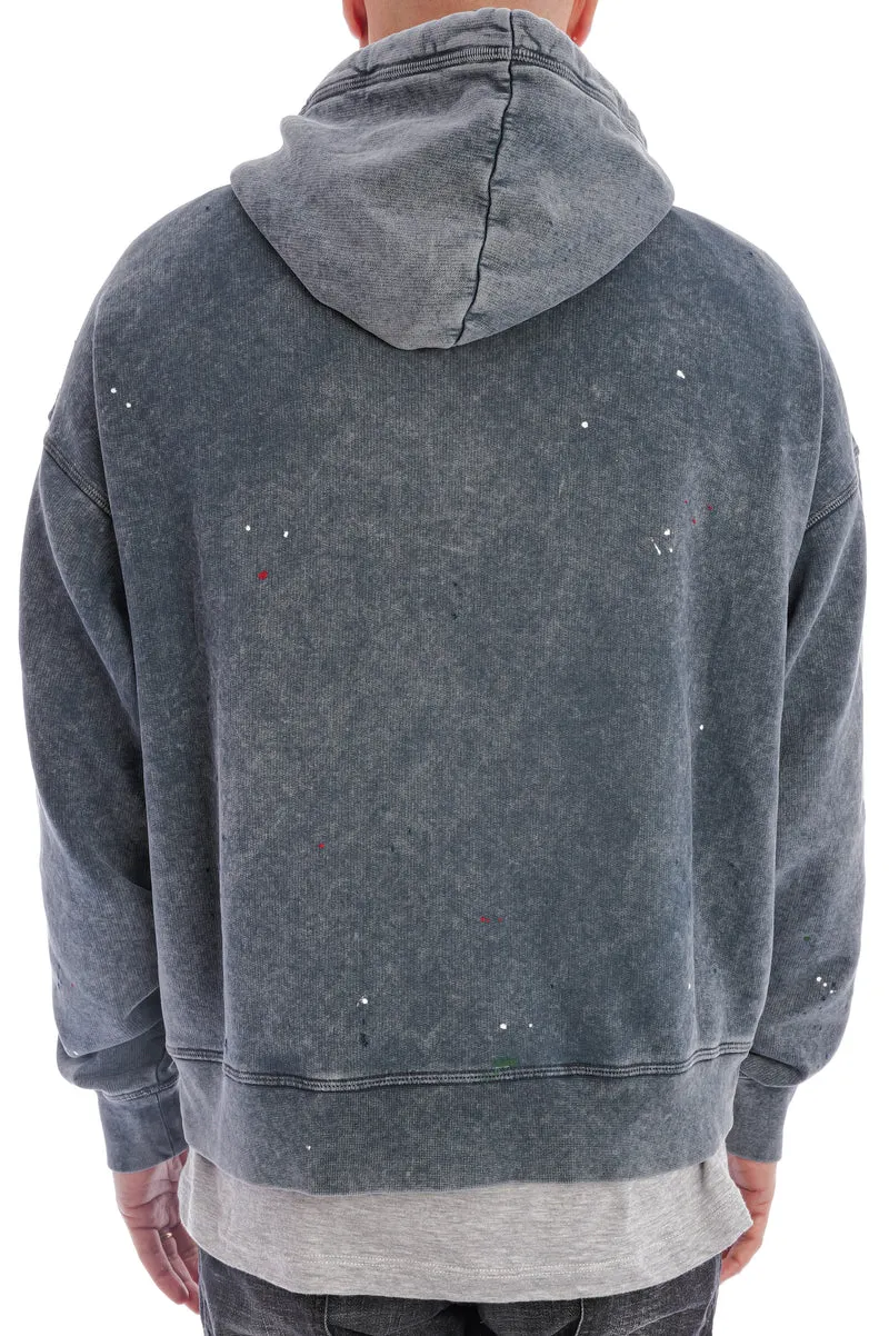 Kapuzensweatshirt Delavé Blau