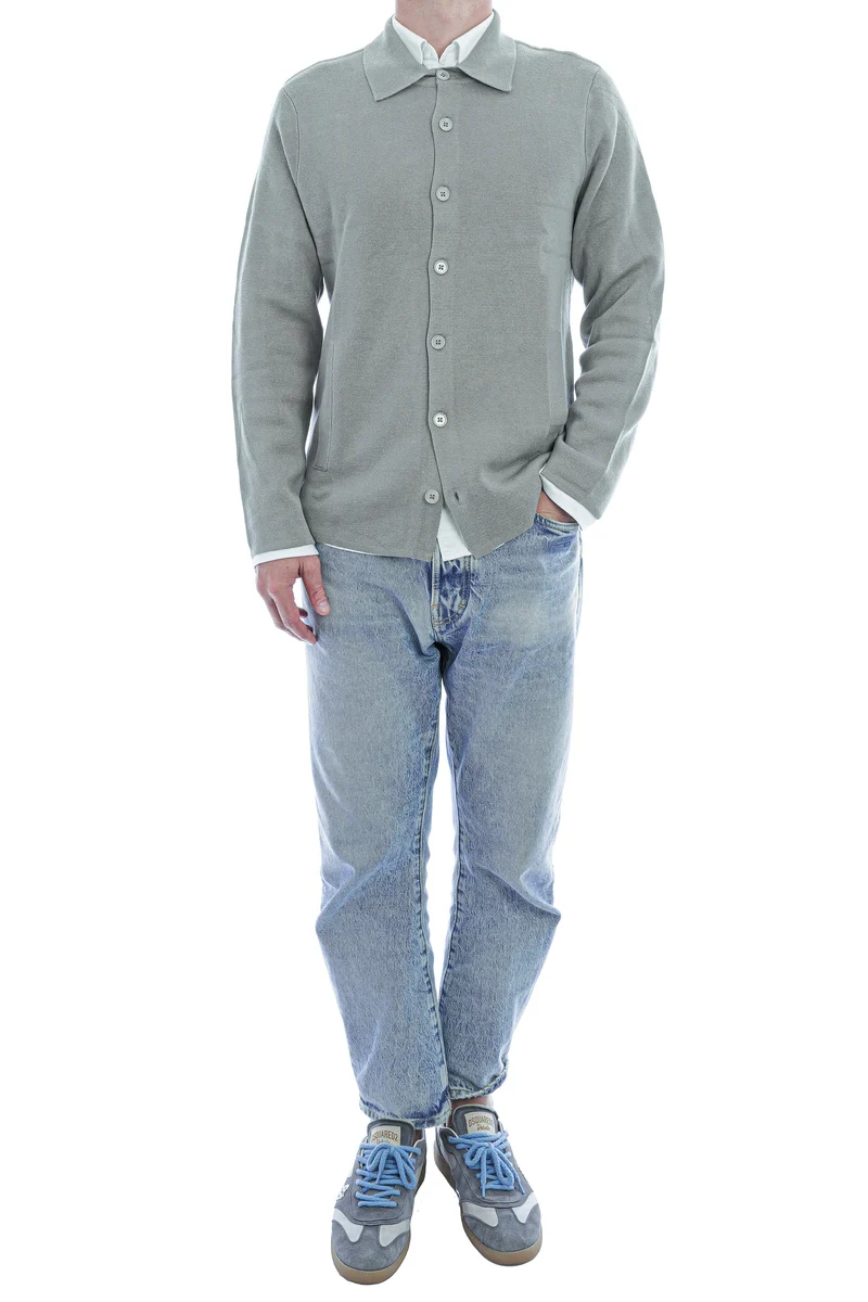 Strickjacke aus Seide und Kaschmir Porcini