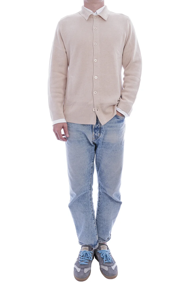 Strickjacke aus Seide und Kaschmir Porridge
