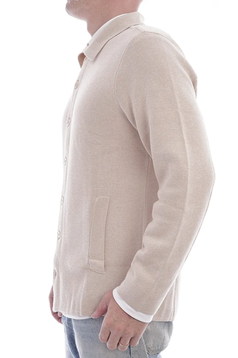 Strickjacke aus Seide und Kaschmir Porridge