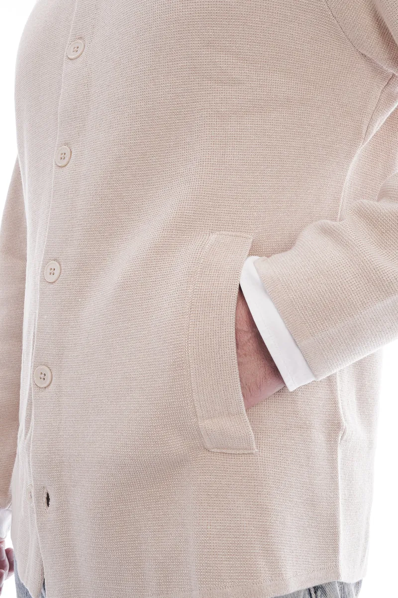 Strickjacke aus Seide und Kaschmir Porridge