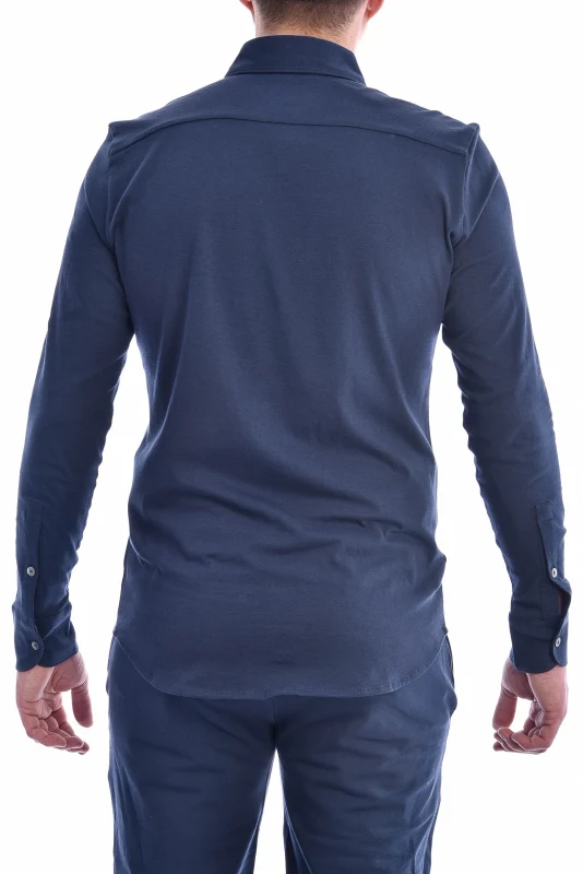 Jerseyhemd 'Otis Cla' Grau