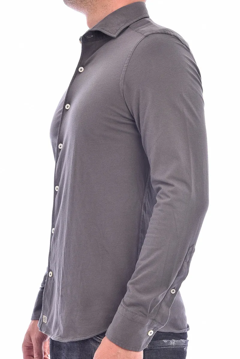 Jerseyhemd Grau