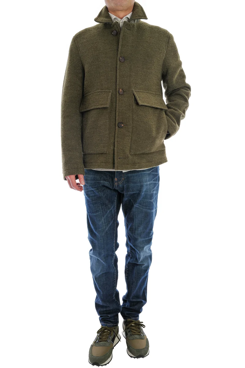 Wolljacke 'Bullet' Grün