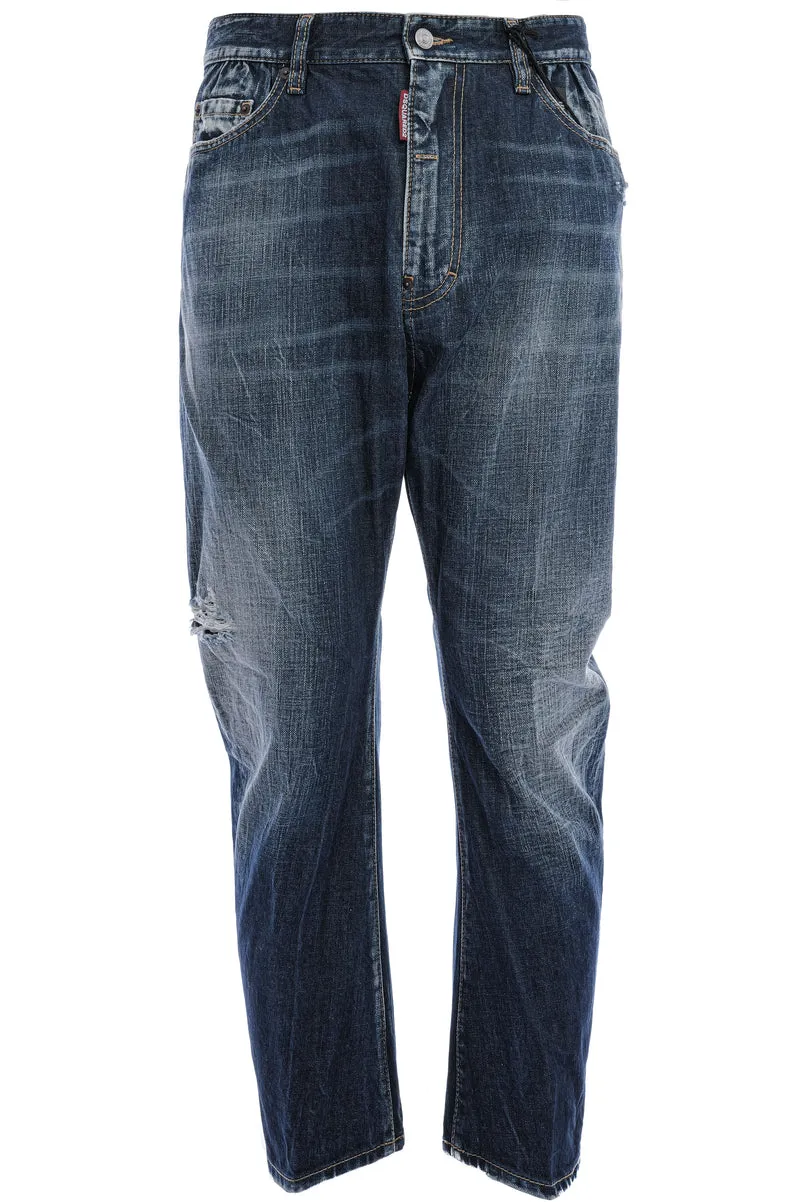 Jeans 'Be Cool Be Nice' Blau