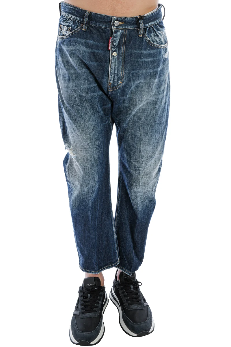Jeans 'Be Cool Be Nice' Blau