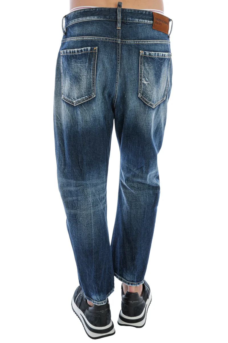 Jeans 'Be Cool Be Nice' Blau