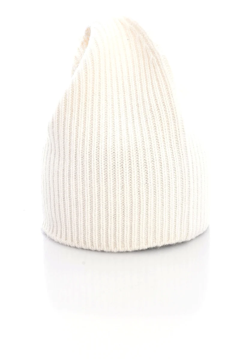 Kaschmirbeanie Weiß