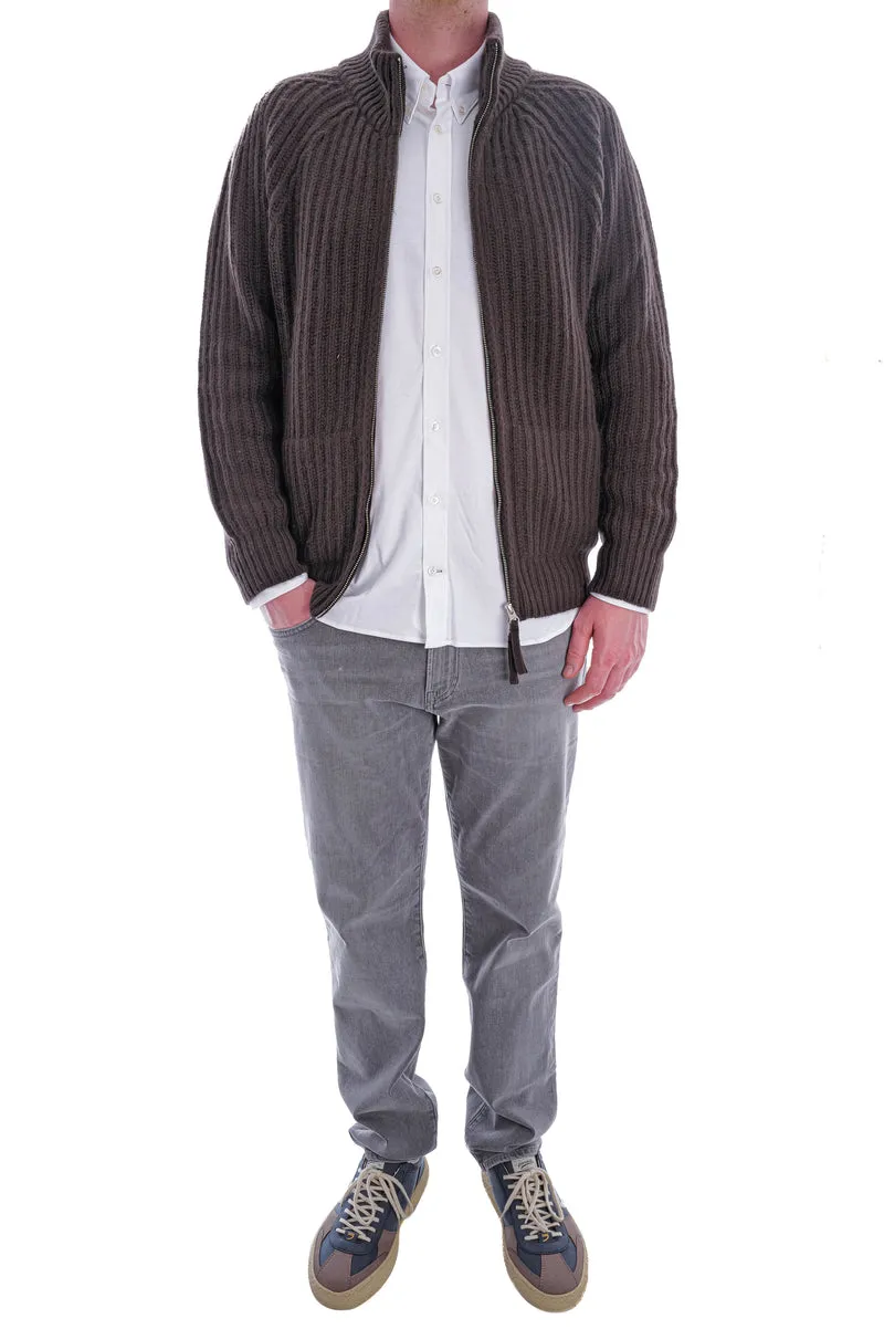 Kaschmirstrickjacke 'Nic' Ocker