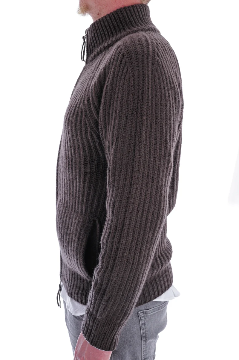 Kaschmirstrickjacke 'Nic' Ocker