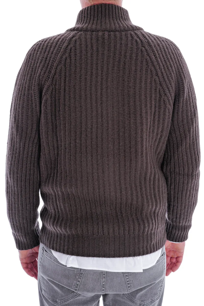 Kaschmirstrickjacke 'Nic' Ocker
