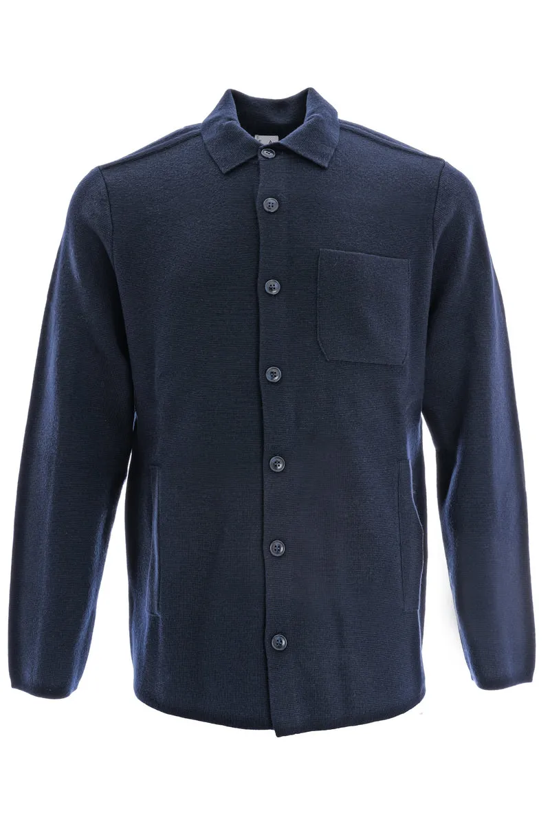 Wollstrickjacke 'Maurizio' Navy