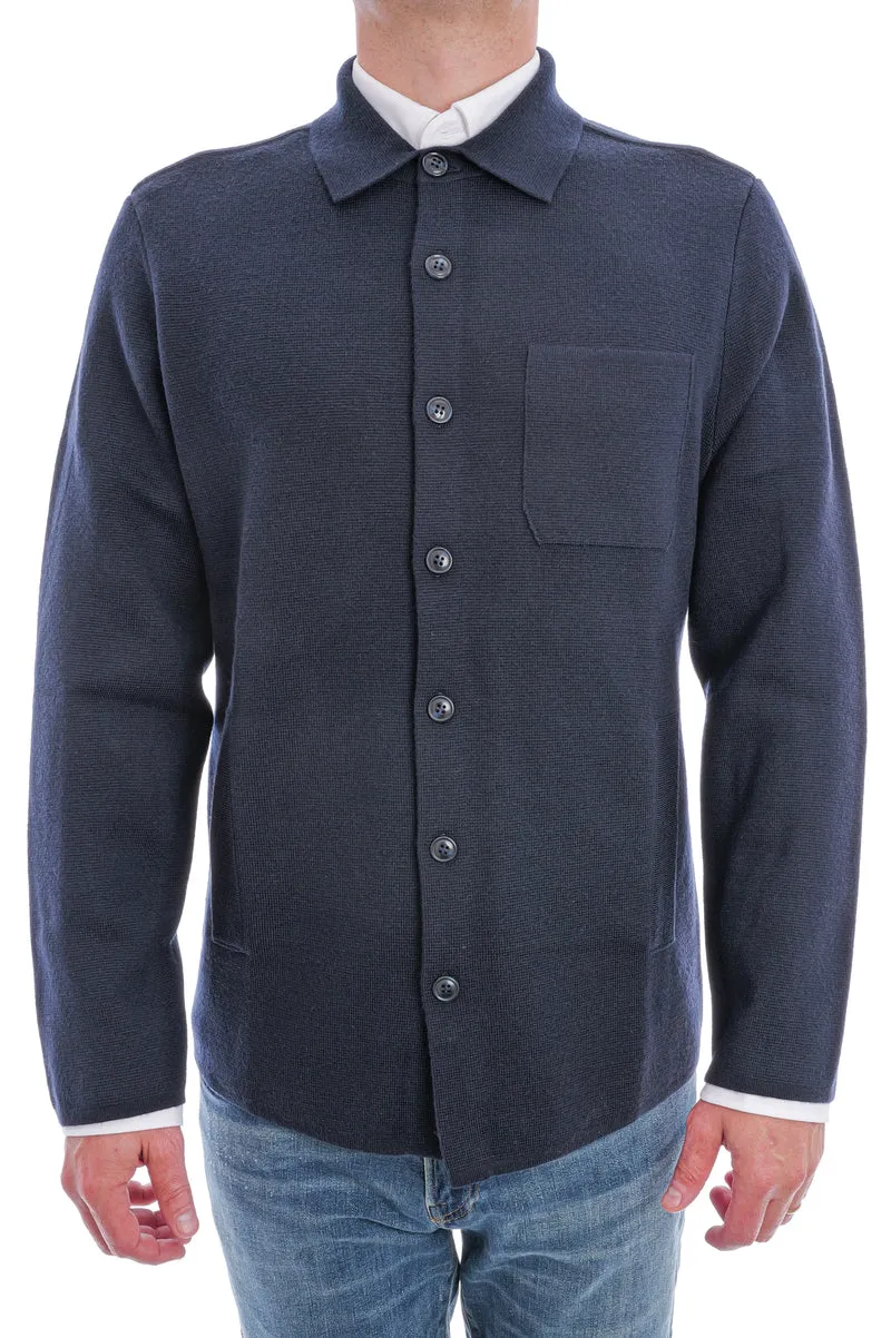 Wollstrickjacke 'Maurizio' Navy
