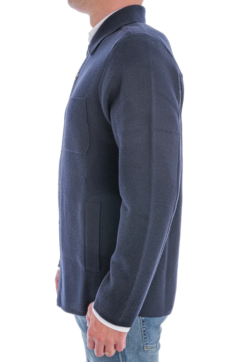 Wollstrickjacke 'Maurizio' Navy