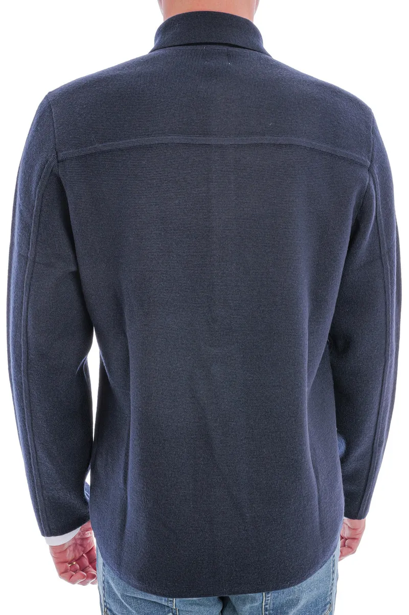 Wollstrickjacke 'Maurizio' Navy