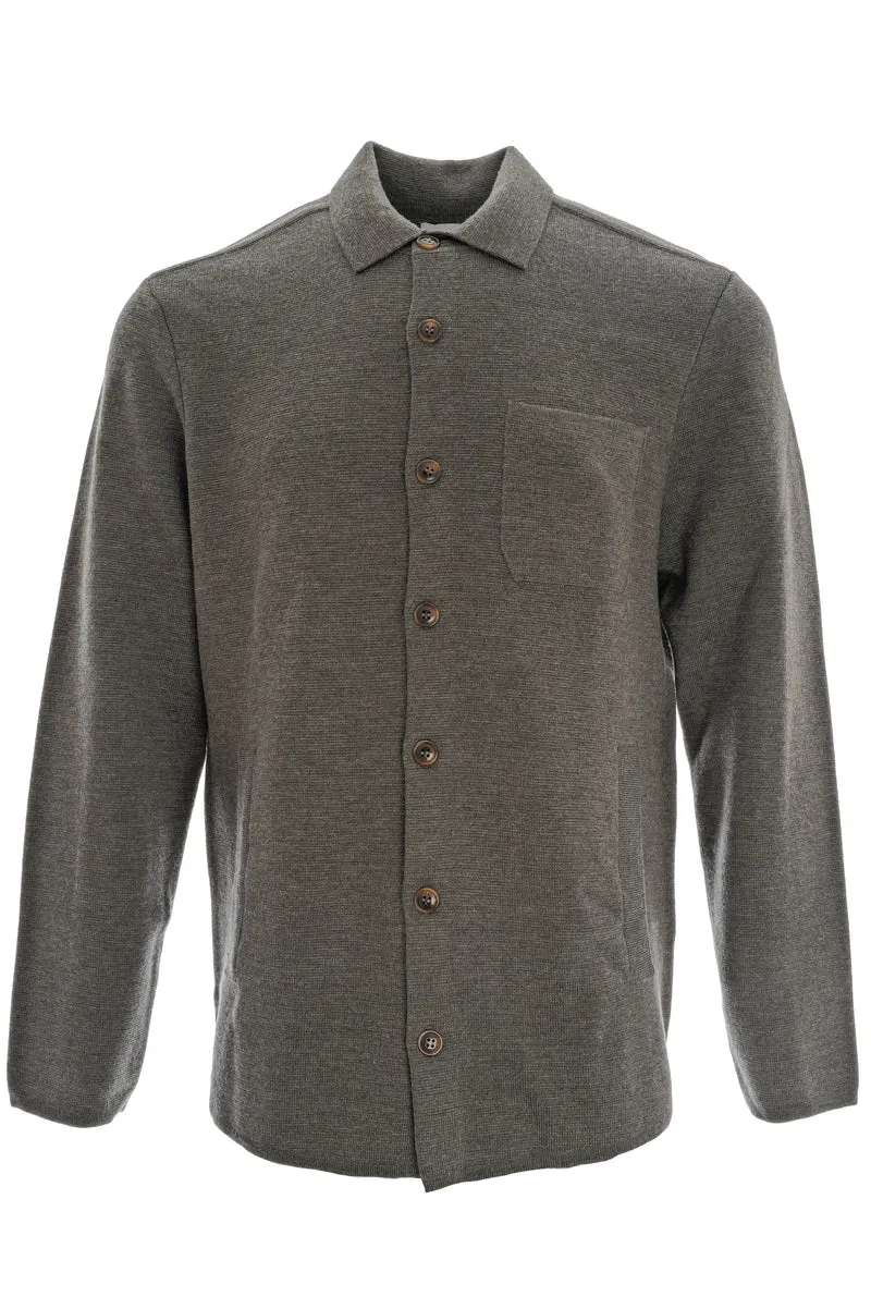 Wollstrickjacke 'Maurizio' Moosgrün