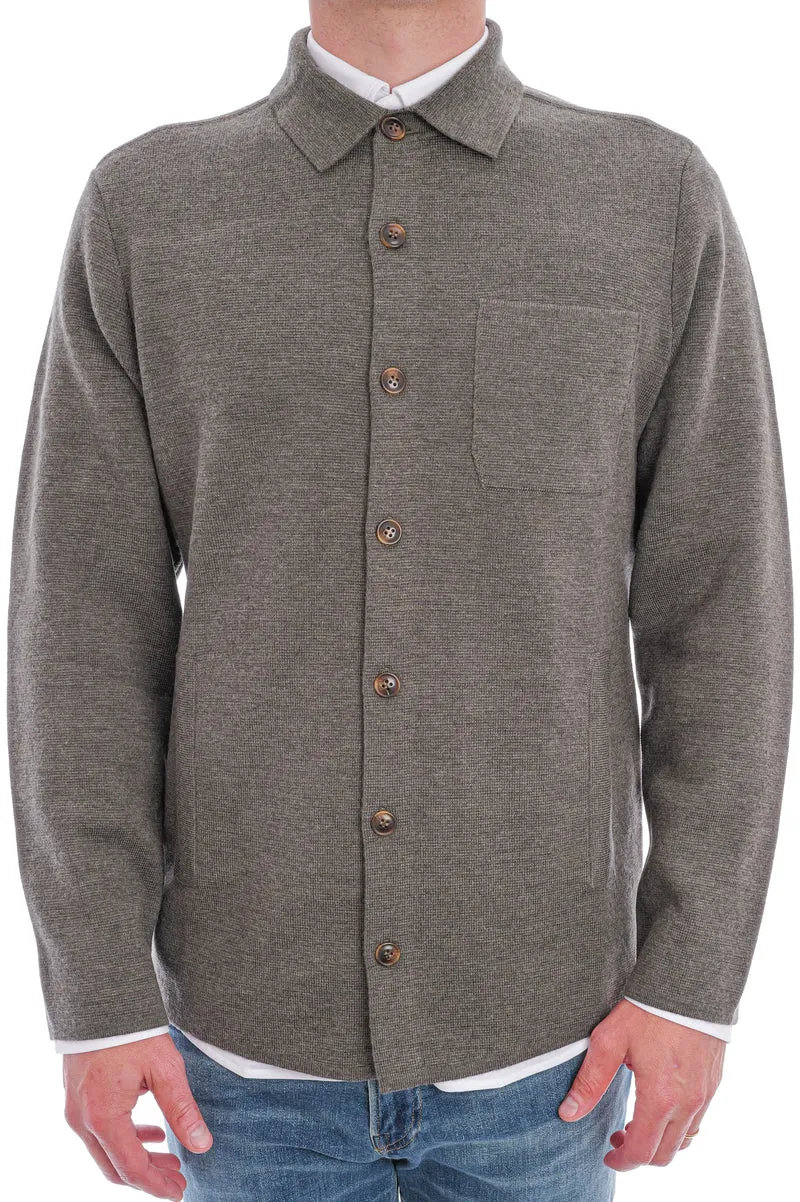 Wollstrickjacke 'Maurizio' Moosgrün