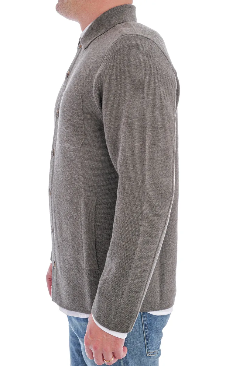 Wollstrickjacke 'Maurizio' Moosgrün